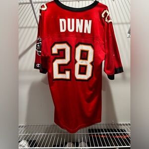 NFL Warrick Dunn Jersey black and red Tampa bay buccaneers vintage champion